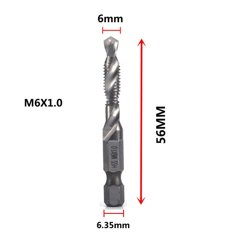 Titanium Plated HSS Tap Drill Bits Set - Smarsty