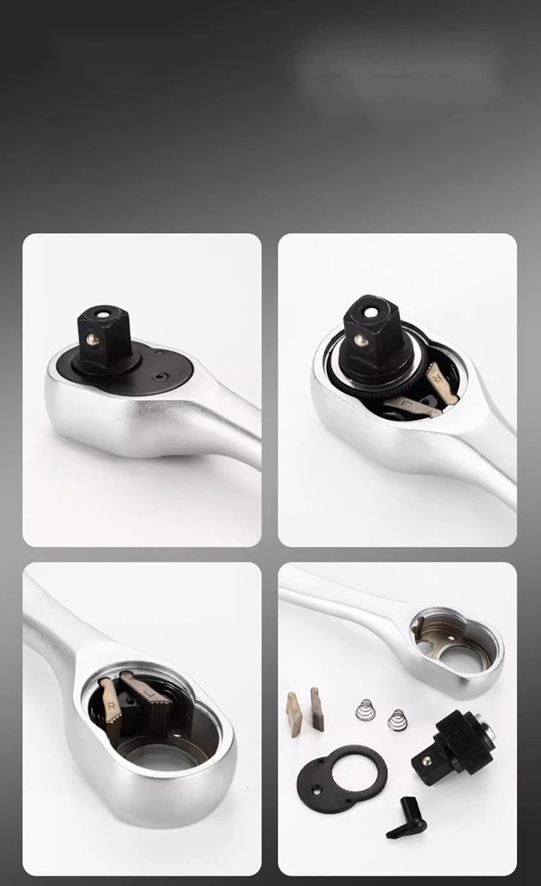 24/72 Tooth Quick Ratchet Wrench Set for Easy Repairs - Smarsty