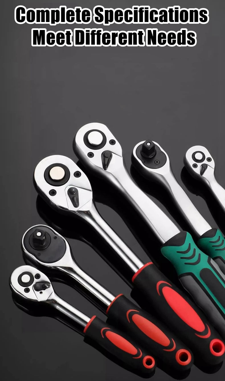 Quick Ratchet Wrench Set with 24/72 Tooth Design - Smarsty