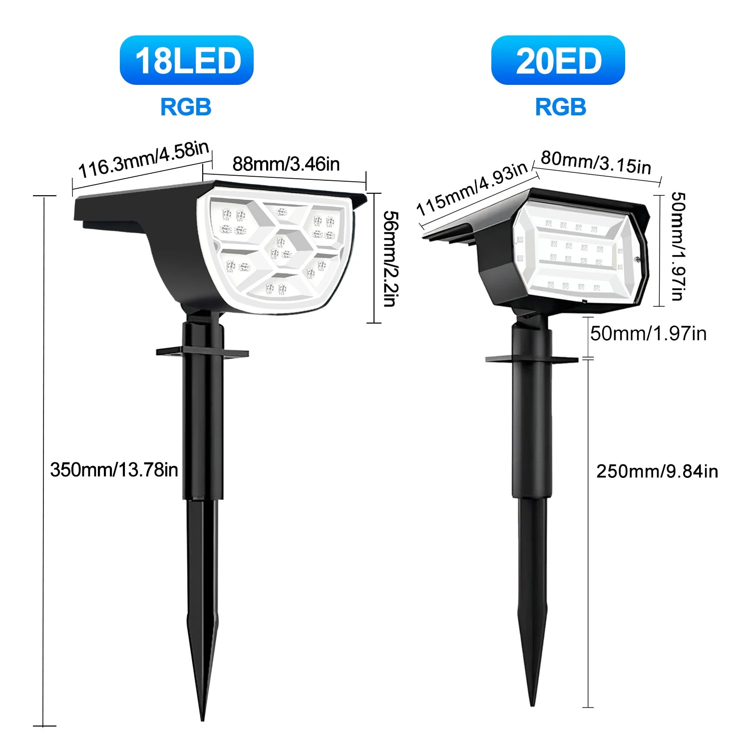 LED Solar Landscape Lights with Waterproof Design for Garden - Smarsty