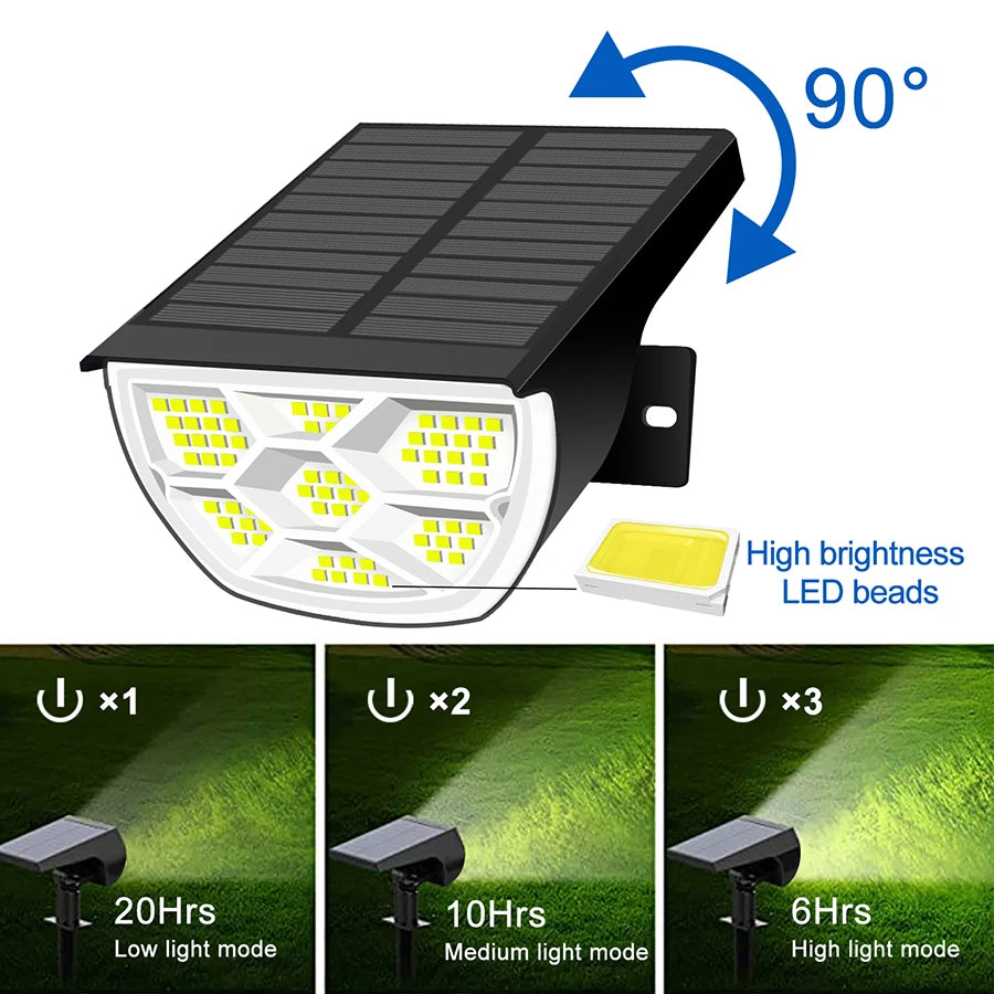 LED Solar Landscape Lights with Waterproof Design for Garden - Smarsty