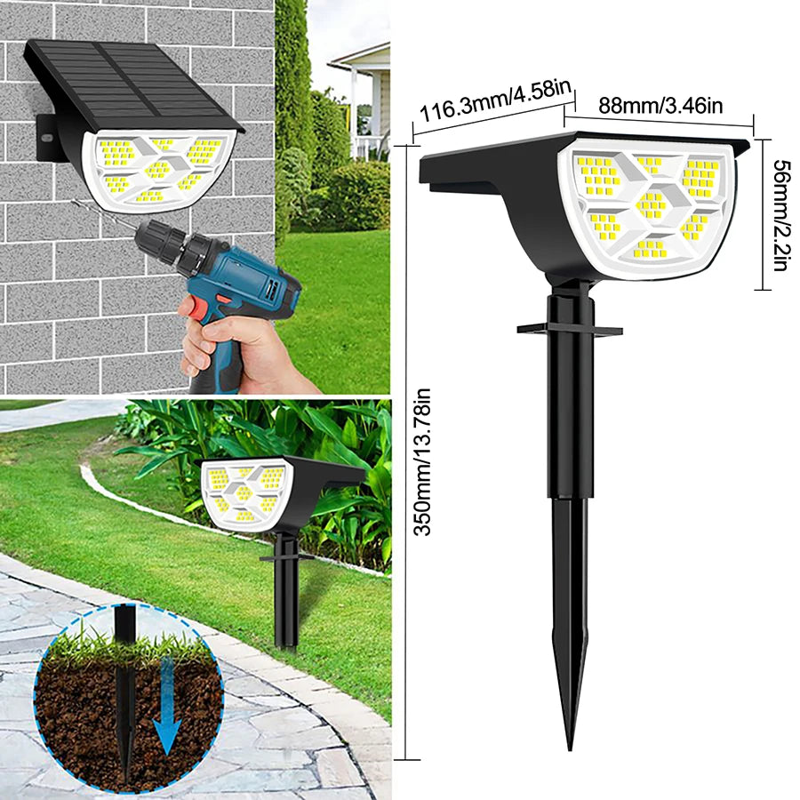 LED Solar Landscape Lights with Waterproof Design for Garden - Smarsty