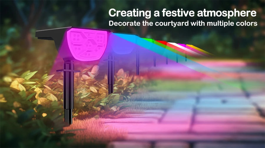 LED Solar Landscape Lights with Waterproof Design for Garden - Smarsty