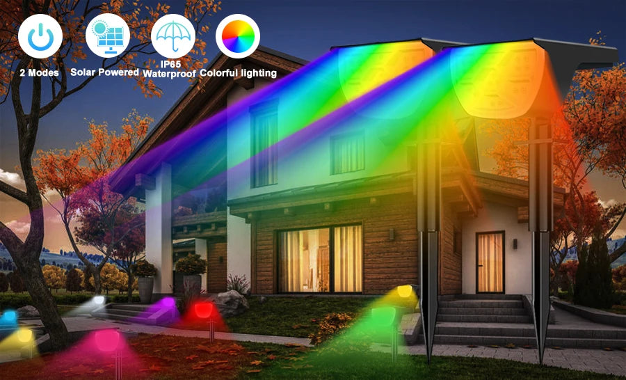 LED Solar Landscape Lights with Waterproof Design for Garden - Smarsty