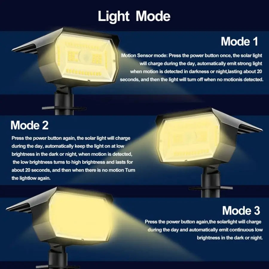 LED Solar Landscape Lights with Waterproof Design for Garden - Smarsty