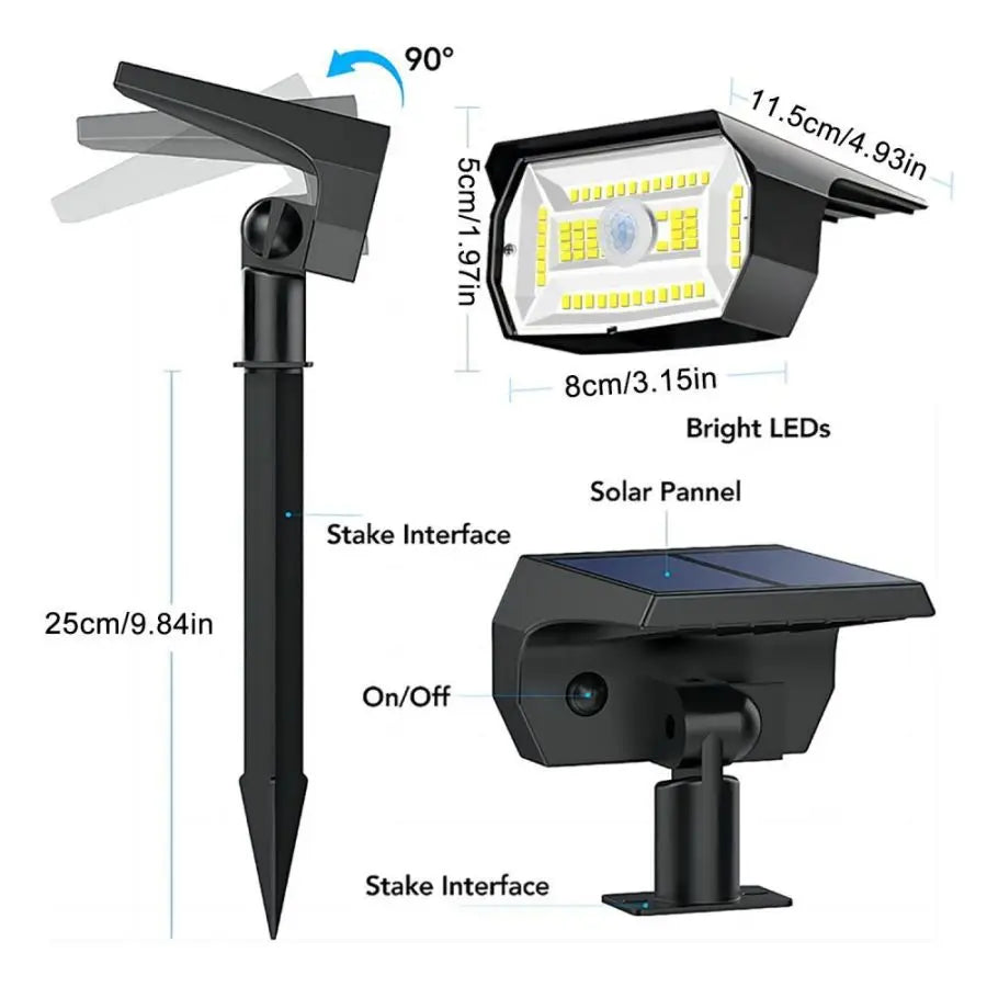 LED Solar Landscape Lights with Waterproof Design for Garden - Smarsty