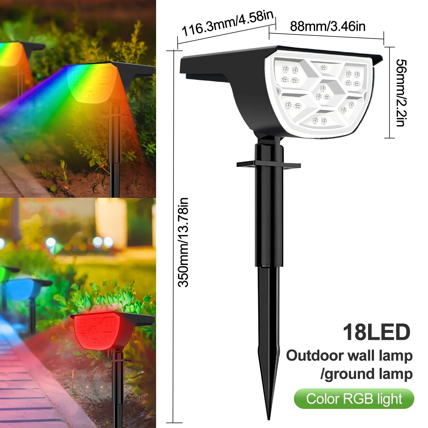 LED Solar Landscape Lights with Waterproof Design for Garden - Smarsty