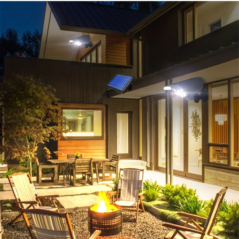 Solar Motion Sensor LED Lights for Outdoor Security - Smarsty