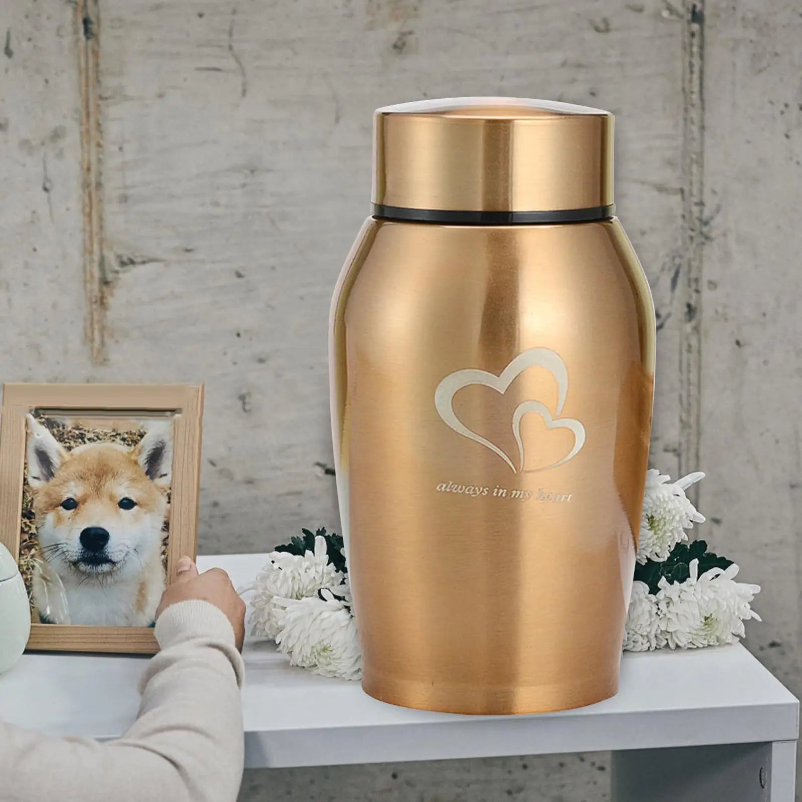 Portable Stainless Steel Pet Urn for Lasting Memories - Smarsty