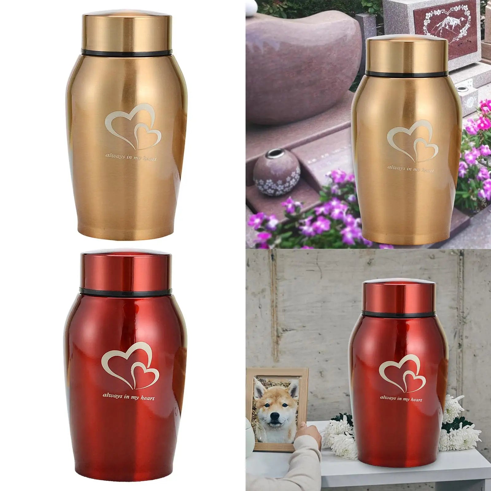 Portable Stainless Steel Pet Urn for Lasting Memories - Smarsty