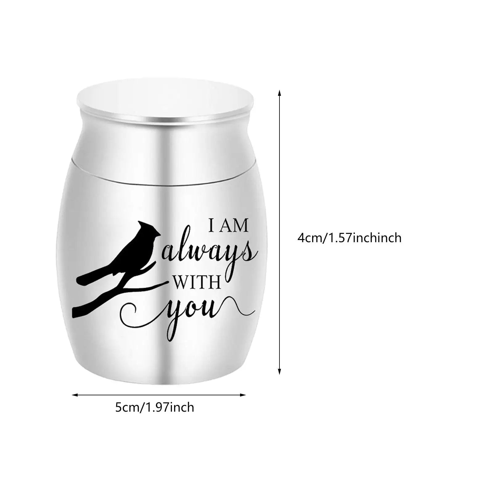 Portable Stainless Steel Pet Urn for Lasting Memories - Smarsty