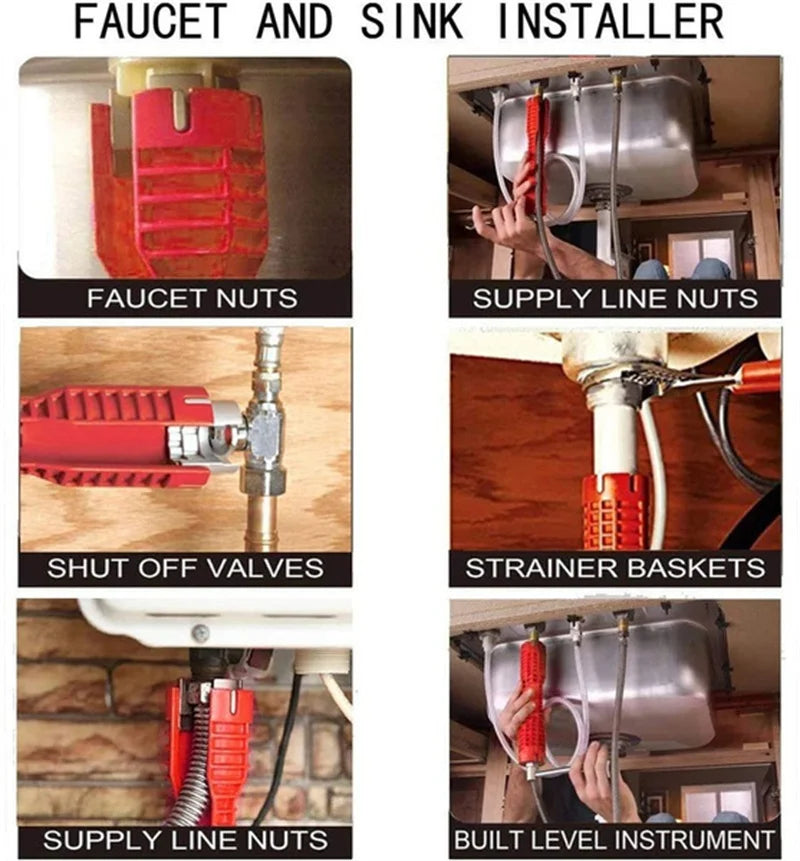 8 In 1 Multifunctional Sink Wrench for Plumbing Repairs - Smarsty