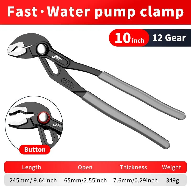 Adjustable Water Pump Pliers for Secure Gripping - Smarsty