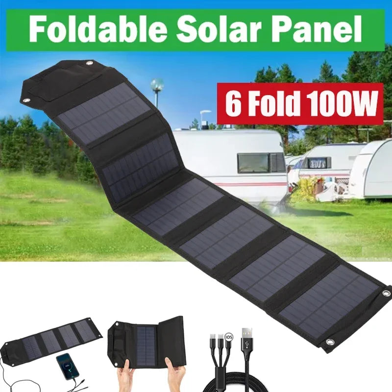 Foldable Solar Panel Charger for Outdoor Camping - Smarsty