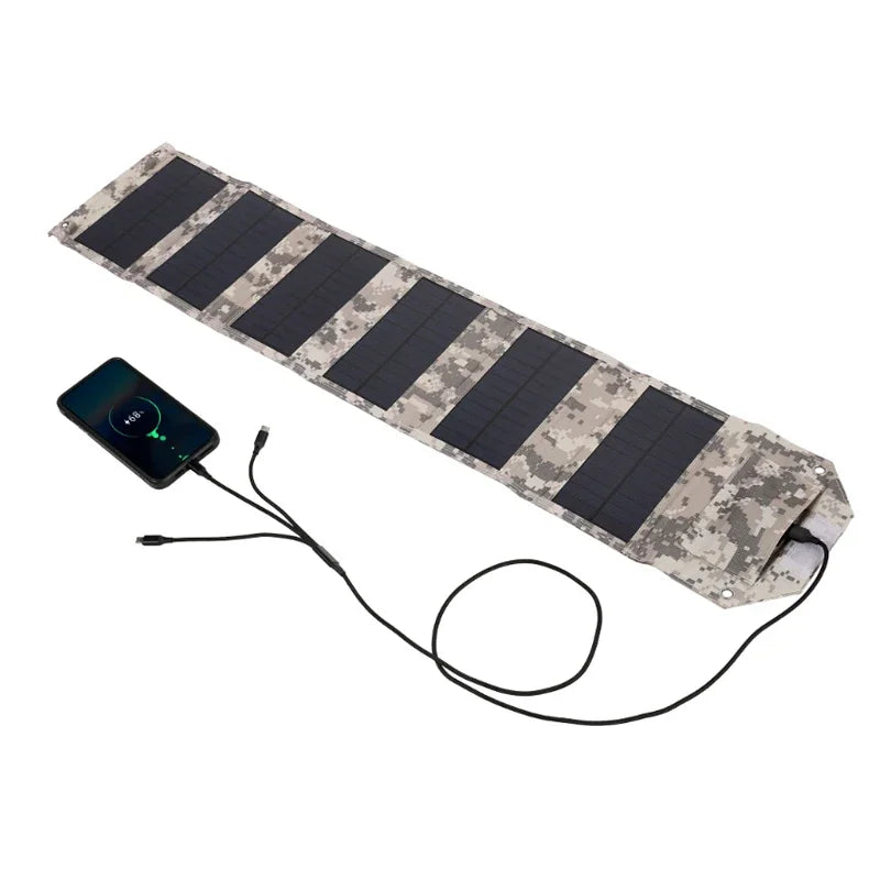 Foldable Solar Panel Charger for Outdoor Camping - Smarsty