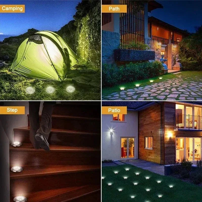 Solar Disk Lights for Outdoor Garden Decoration - Smarsty