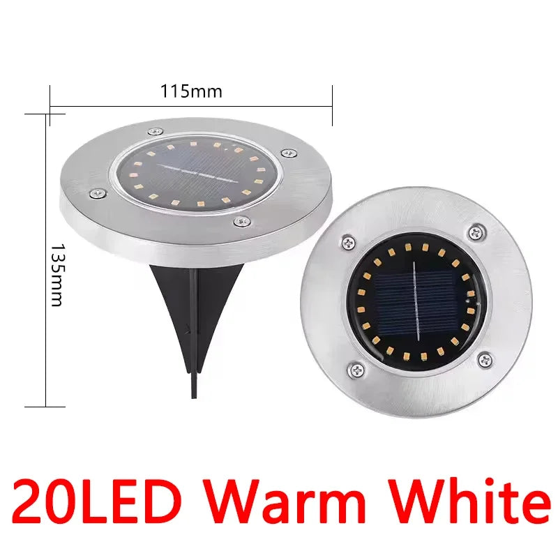Solar Disk Lights for Outdoor Garden Decoration - Smarsty