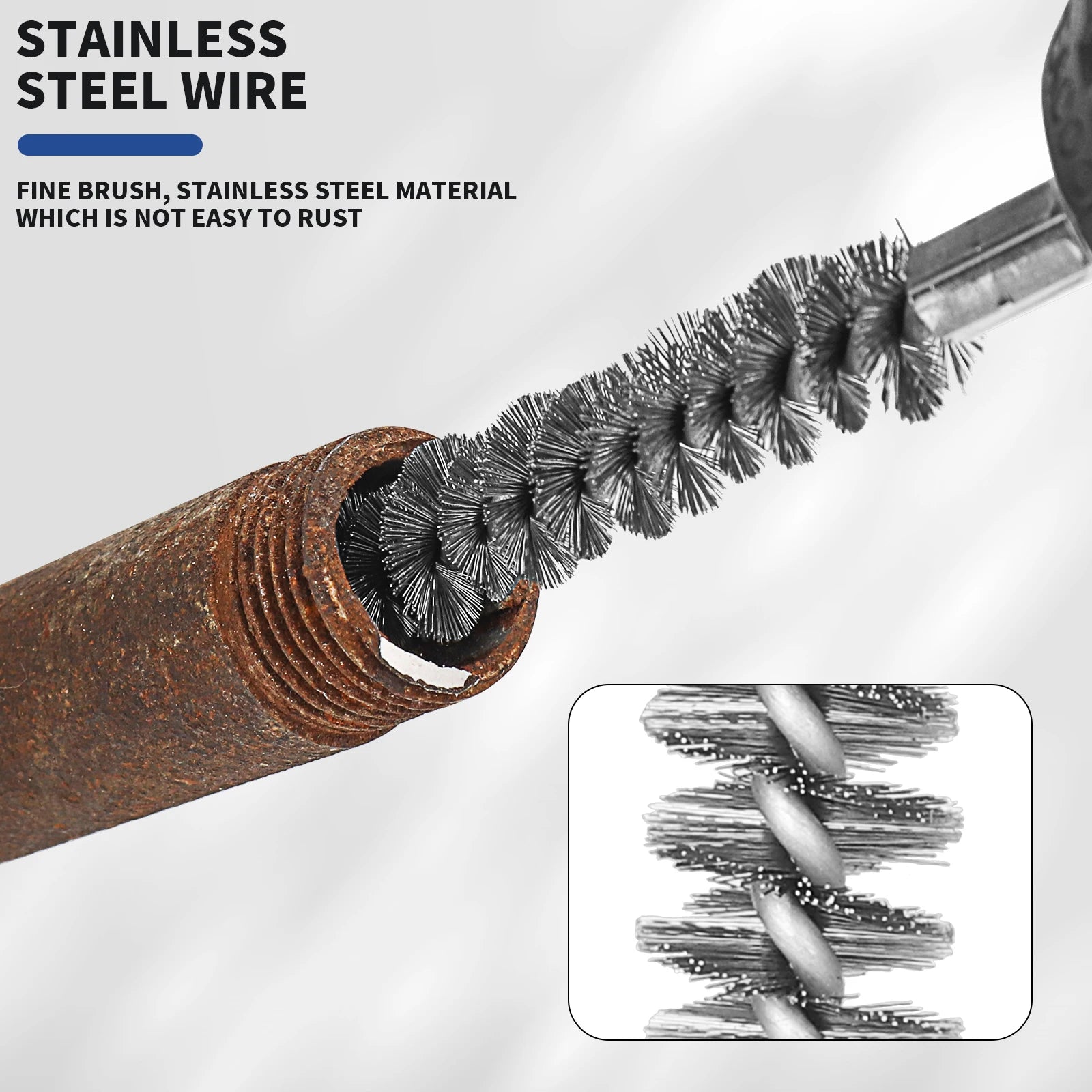 Wire Tube Cleaning Brush for Effective Rust Removal - Smarsty