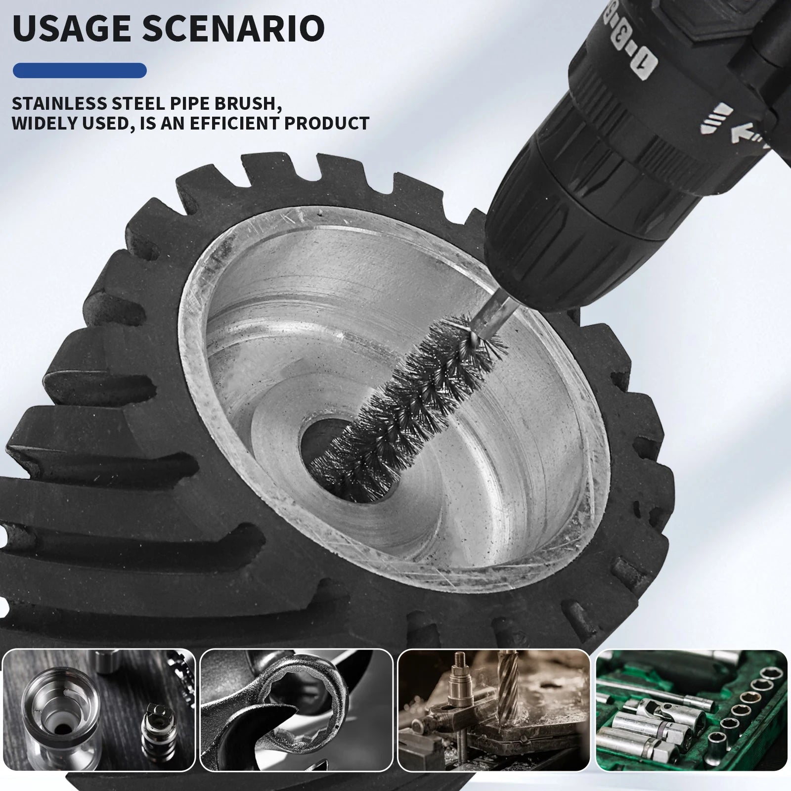 Wire Tube Cleaning Brush for Effective Rust Removal - Smarsty