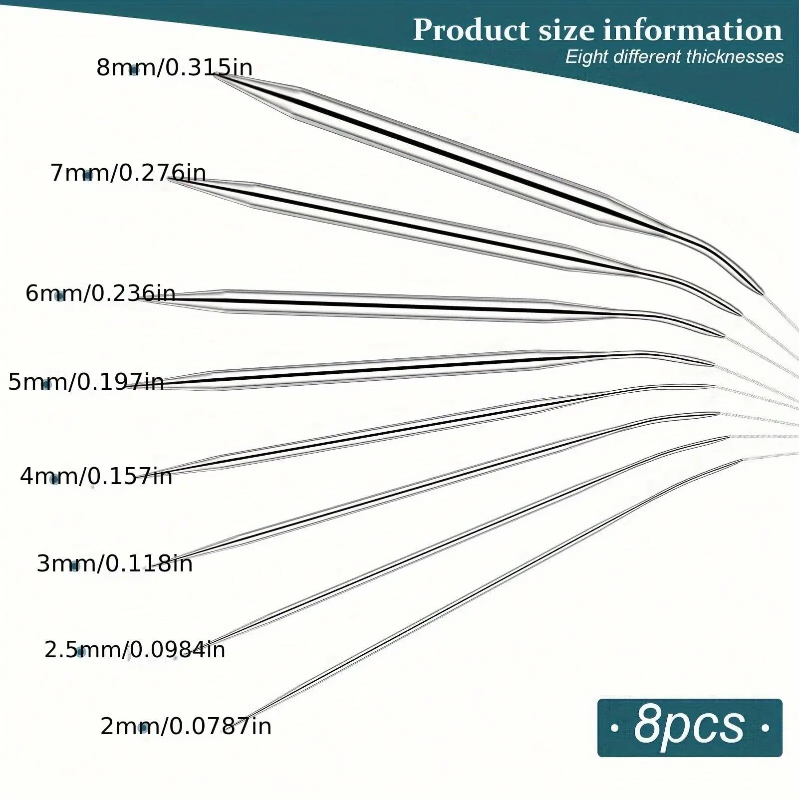Professional Stainless Steel Knitting Needles Set for Comfort and Versatility - Smarsty