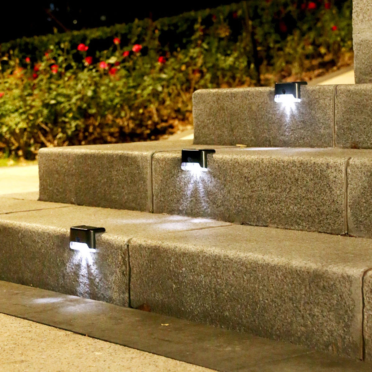 Solar LED Garden Lights Waterproof Outdoor Step Lamps - Smarsty