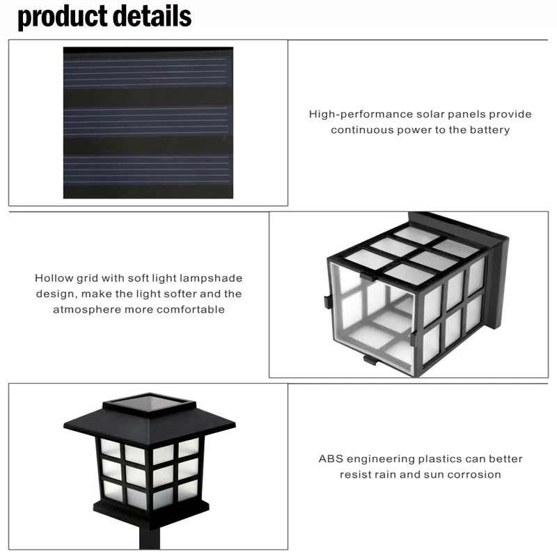 8pcs Waterproof Solar Garden Pathway Lights for Outdoor Decor - Smarsty