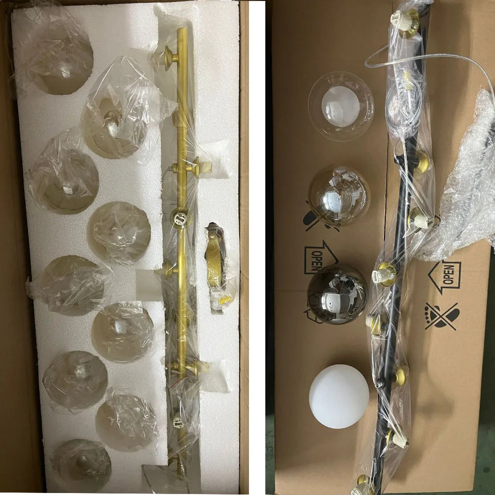 Nordic Modern LED Pendant Light with Glass Balls - Smarsty