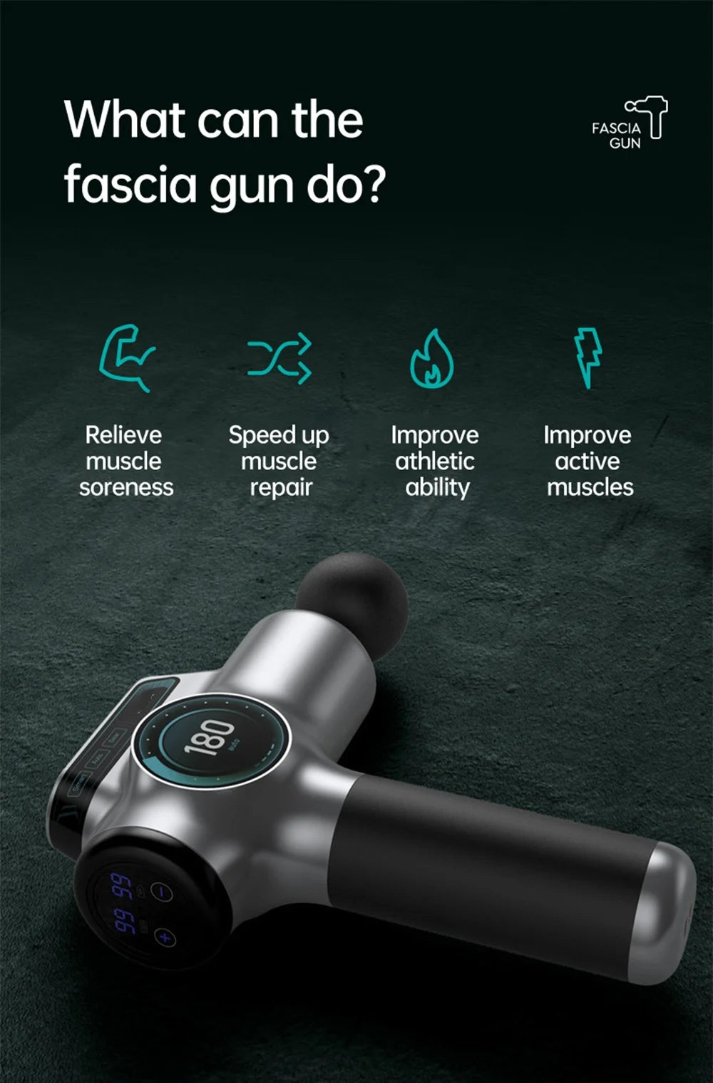 99 Speed Muscle Massage Gun for Neck and Back Relief - Smarsty