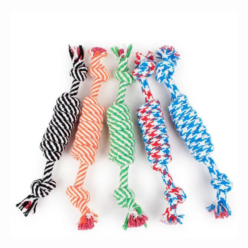 Durable Cotton Rope Dog Chew Toy for Teeth Cleaning - Smarsty
