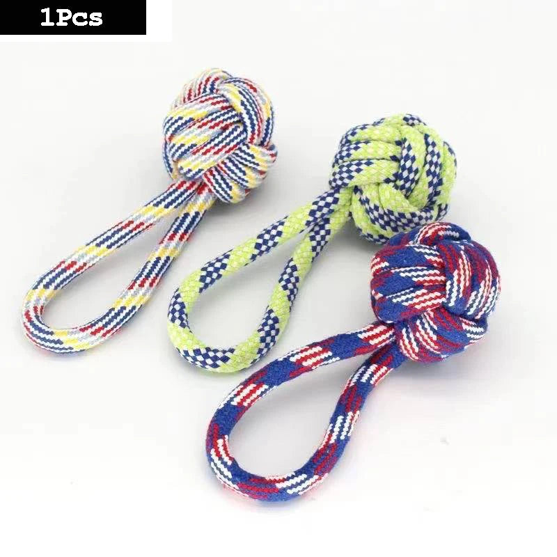 Durable Cotton Rope Dog Chew Toy for Teeth Cleaning - Smarsty