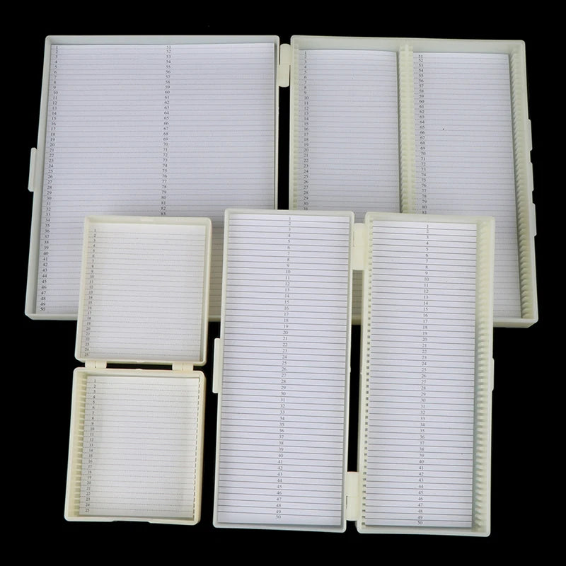 Plastic Microscope Slide Box for Organized Storage - Smarsty