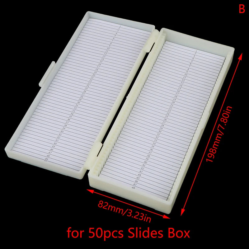 Plastic Microscope Slide Box for Organized Storage - Smarsty