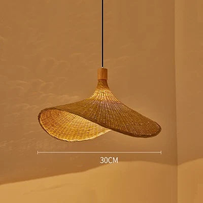 Hand Knitted Bamboo Pendant Lamp for Home Decor - Smarsty