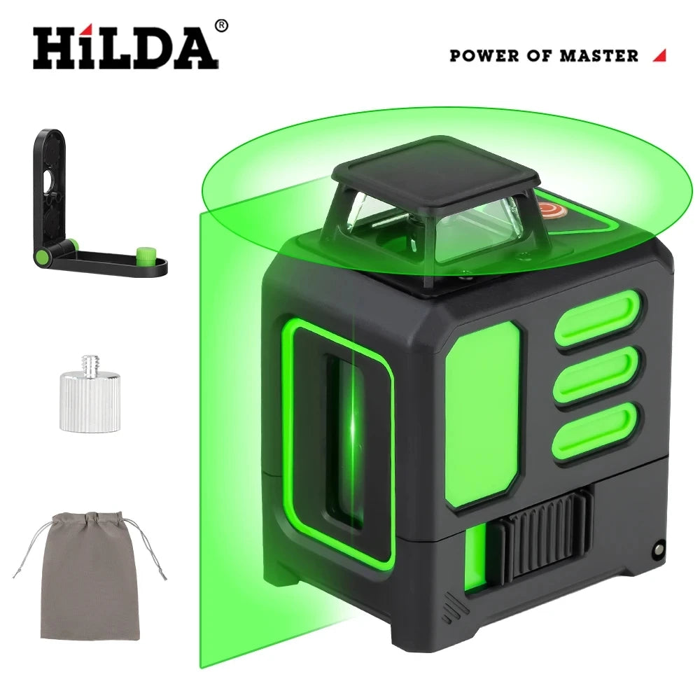 HILDA Green Laser Level 360 Automatic Precision Tool - Smarsty