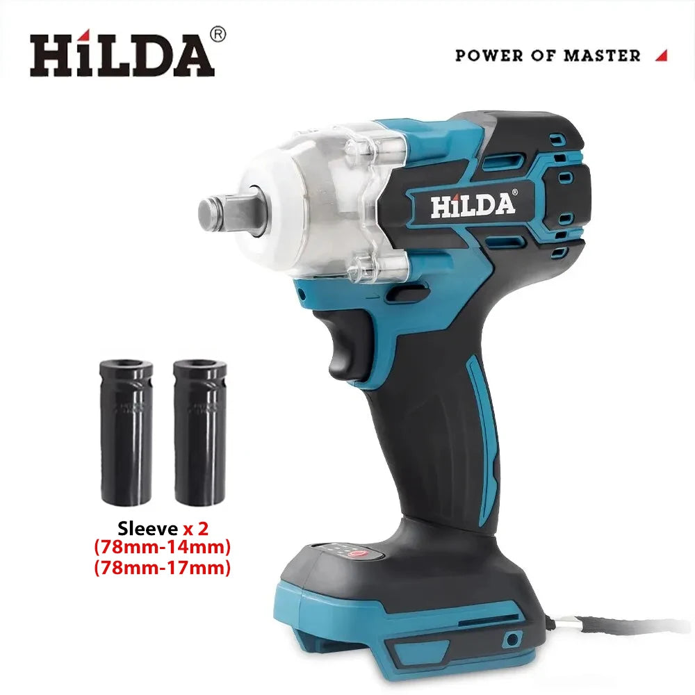 HILDA 18V Rechargeable Electric Impact Wrench for Car Maintenance - Smarsty