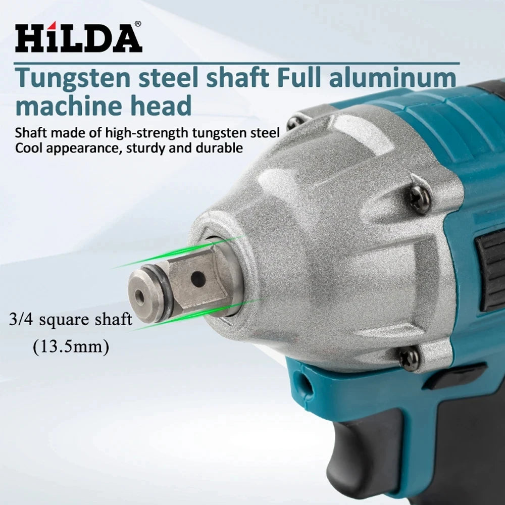 HILDA Cordless Electric Wrench for Car Repair - Smarsty