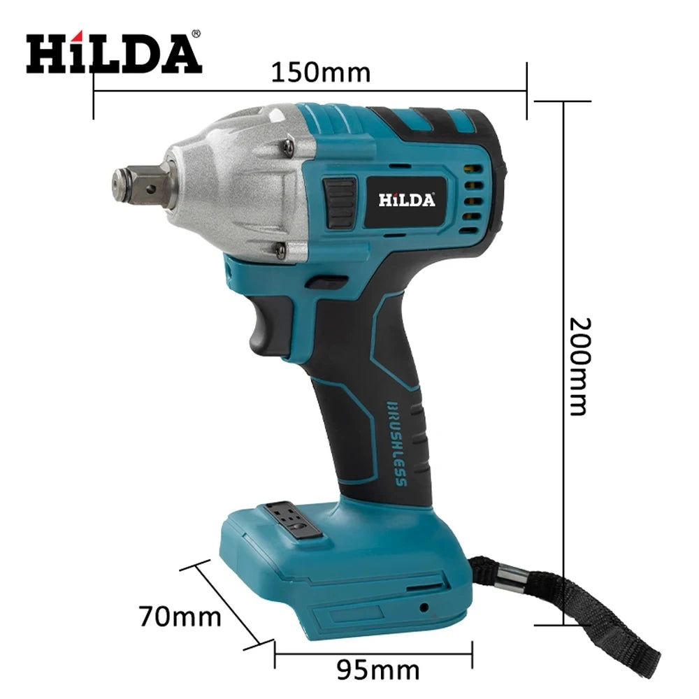 HILDA Cordless Electric Wrench for Car Repair - Smarsty