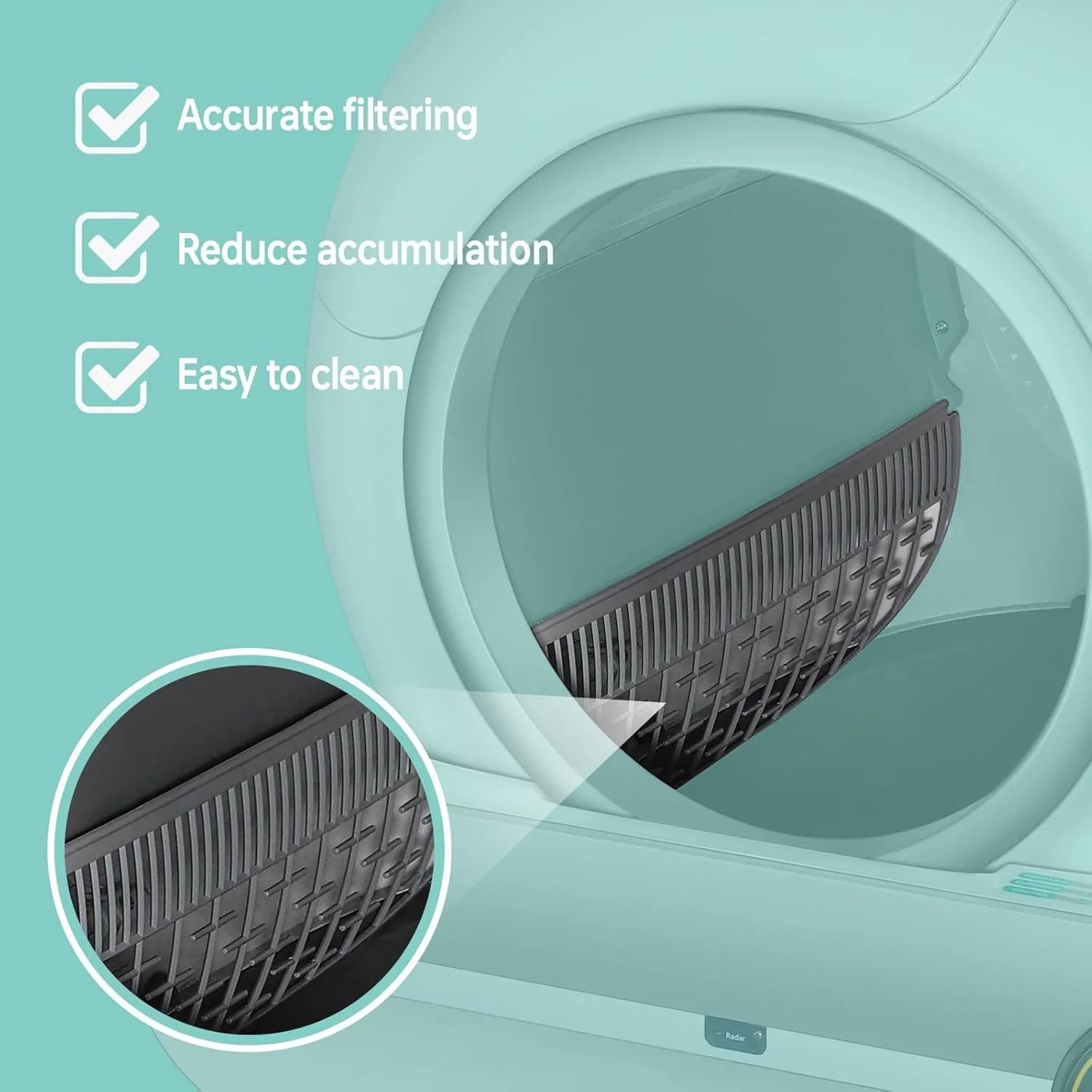 Tonepie Cat Litter Box Ventilation Screen Filter - Smarsty