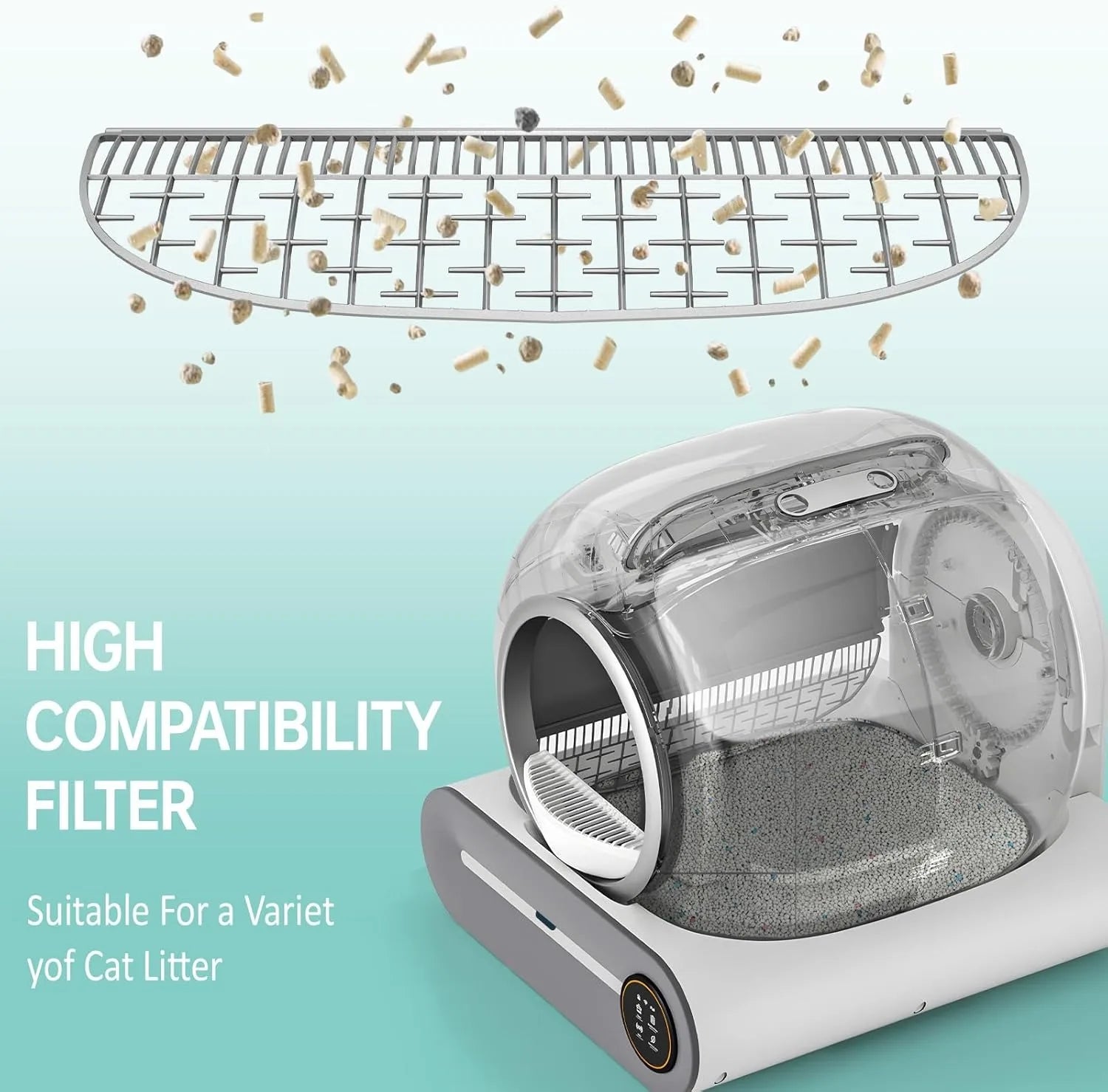 Tonepie Cat Litter Box Ventilation Screen Filter - Smarsty