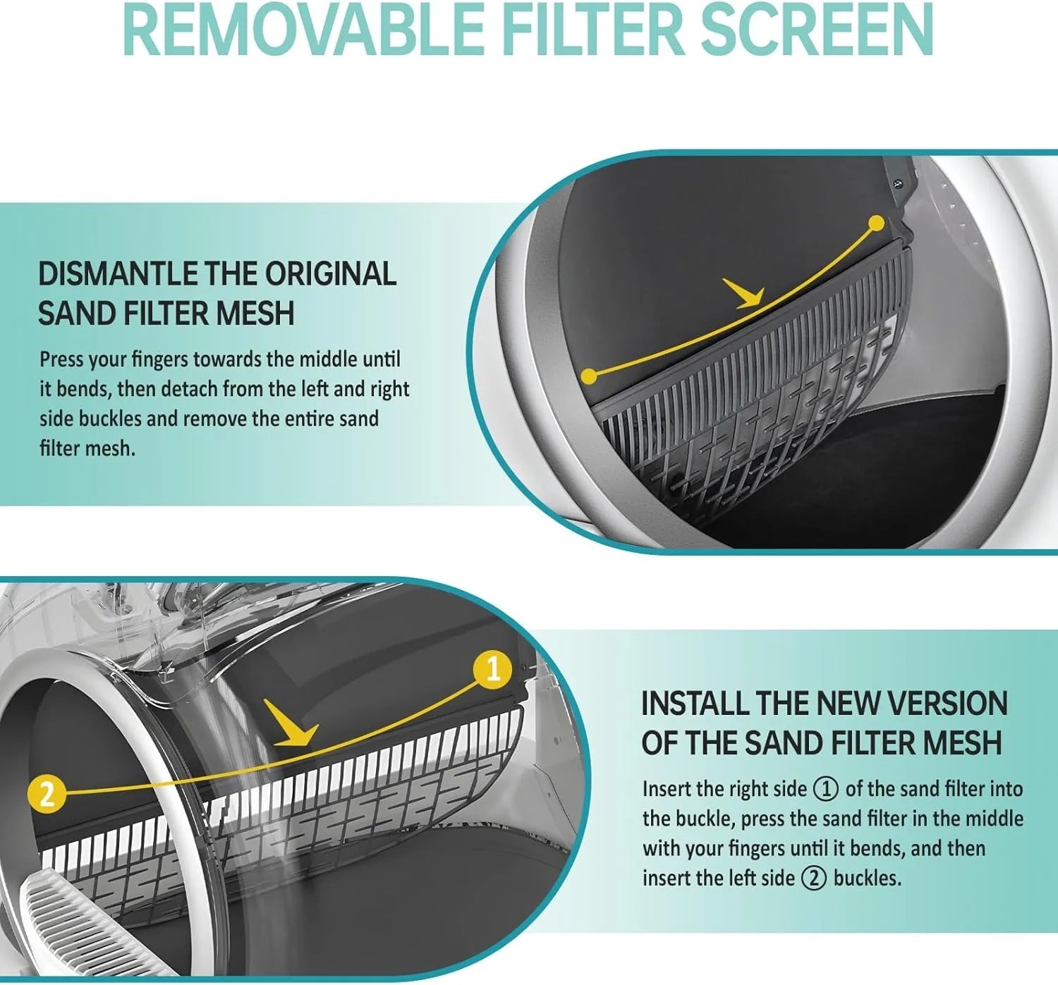 Tonepie Cat Litter Box Ventilation Screen Filter - Smarsty