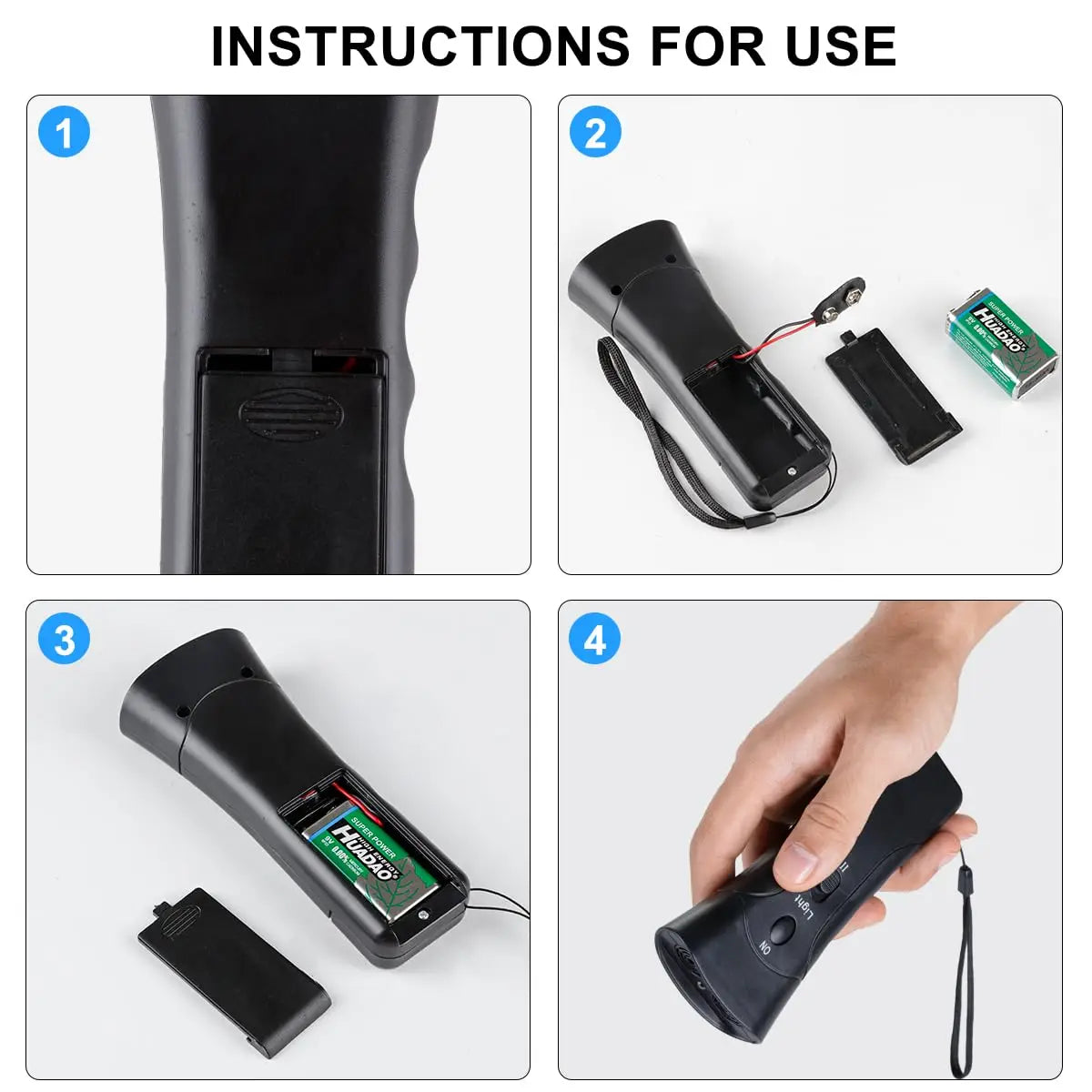 Ultrasonic Dog Bark Control Training Device with LED - Smarsty