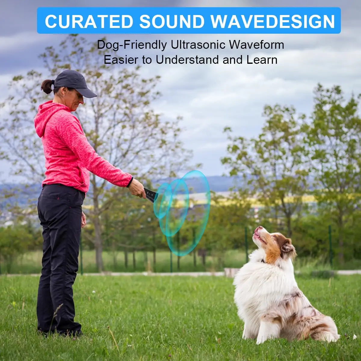 Ultrasonic Dog Bark Control Training Device with LED - Smarsty