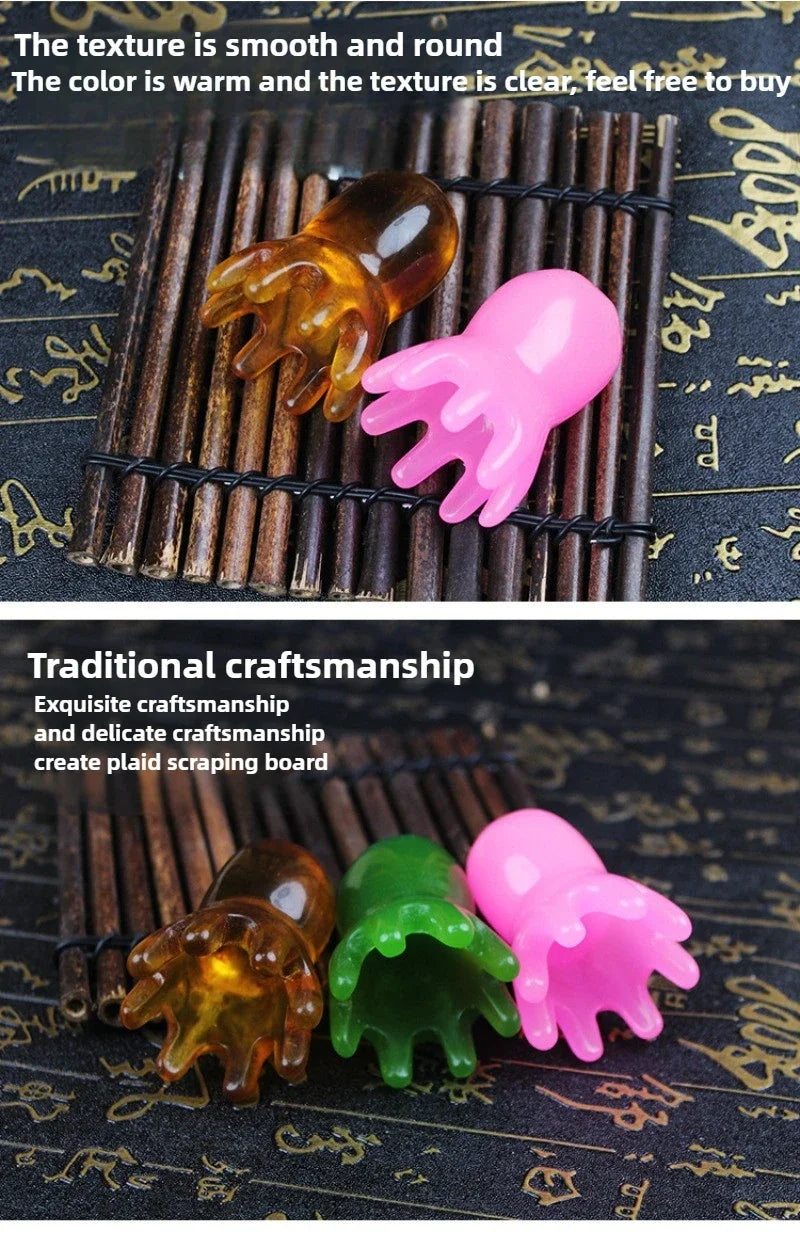 Resin Octopus Scalp Massage Comb for Relaxation - Smarsty