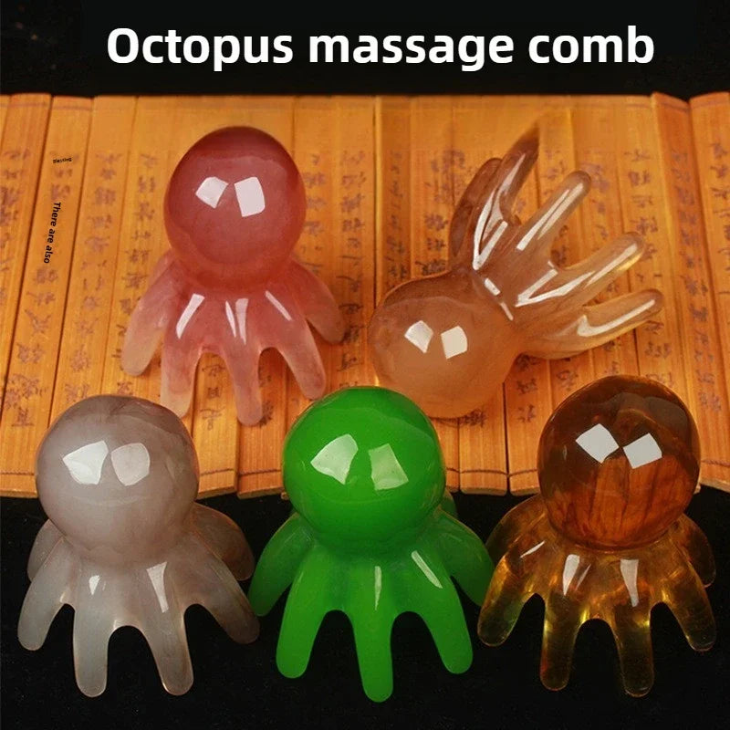 Resin Octopus Scalp Massage Comb for Relaxation - Smarsty