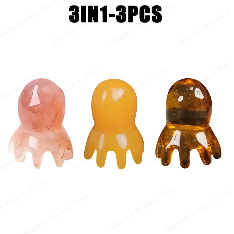 Resin Octopus Scalp Massage Comb for Relaxation - Smarsty