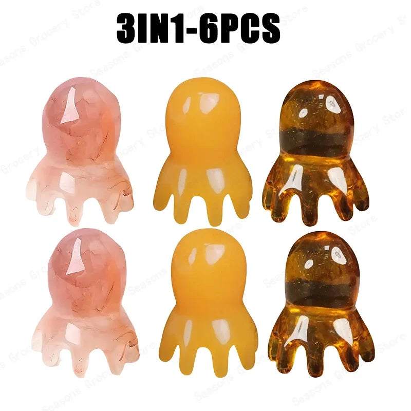 Resin Octopus Scalp Massage Comb for Relaxation - Smarsty
