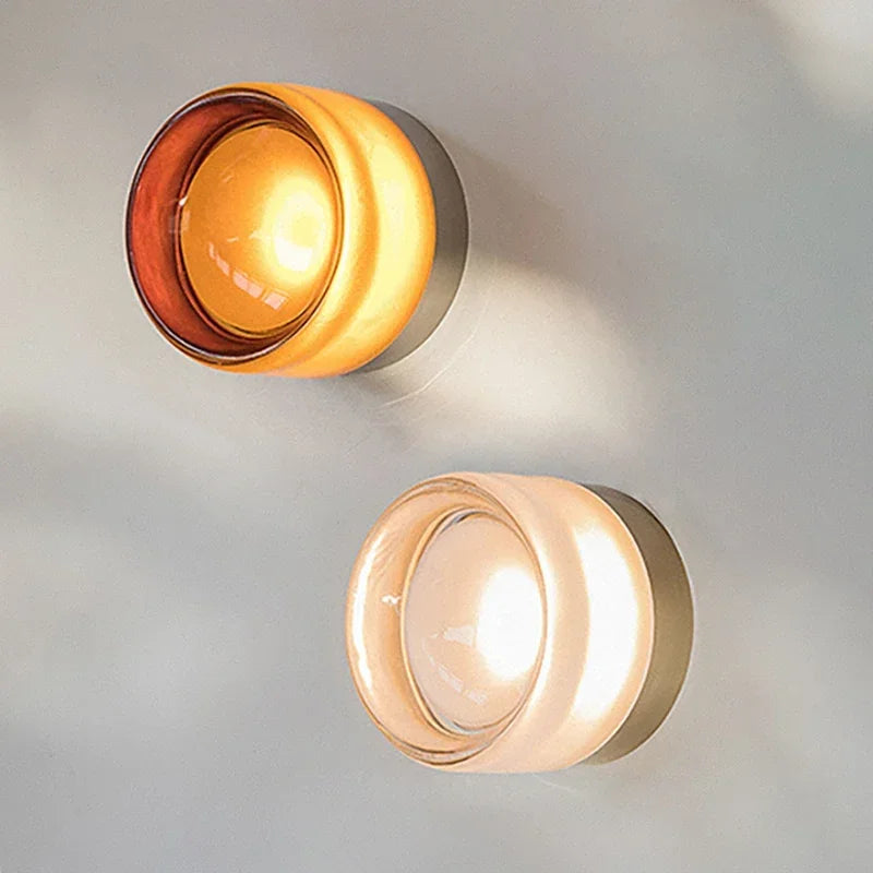 Modern LED Wall Lamp Amber Jelly Fixture for Home Decor - Smarsty