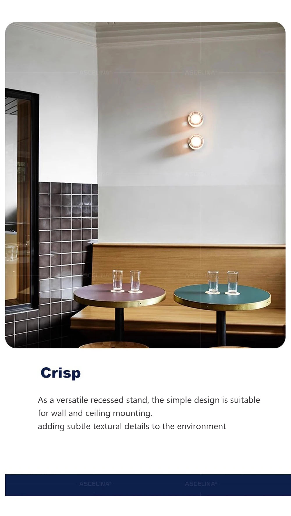 Modern LED Wall Lamp Amber Jelly Fixture for Home Decor - Smarsty
