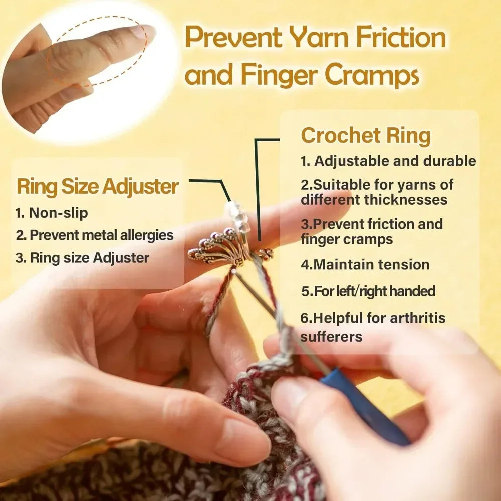 Adjustable Crochet Tension Cat Ring for Beginners - Smarsty