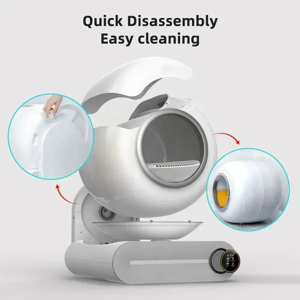 Smart Self Cleaning Cat Litter Box with Enclosed Design - Smarsty